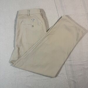 Polo Ralph Lauren Chino Pants Mens 34x30 Tan Good Vtg 80s Made in USA Pleated